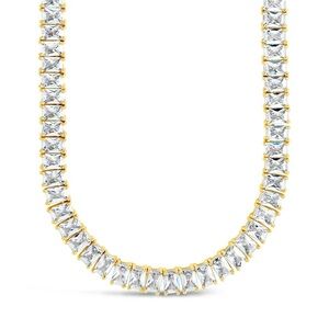 Sterling Forever Marisol Tennis Necklace